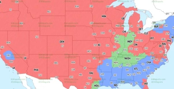 NFL Broadcast Map